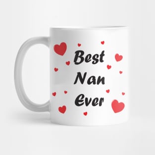 Best nan ever heart doodle hand drawn design Mug